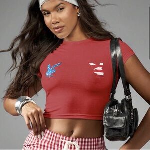 Playboy Bunny brand new shirt adult small or Juniors XL new with tags